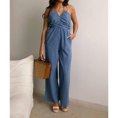 Women's Hallie Halter Jumpsuit - day + moon