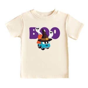 Leo the Truck Boo Wizard Hat - Toddler Short Sleeve Graphic T-Shirt - 1 of 3