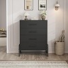 4 Dresser for Bedroom, 38.6" Tall Dresser, Tall Drawer with Storage Freestanding, Wooden Closet Storage Chest for Living Room, Bedroom, Entryway - 2 of 4