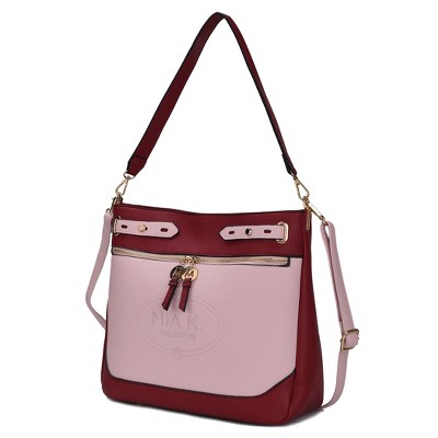 MKF Collection Evie two-tone Vegan Leather Women’s Shoulder bag by Mia K