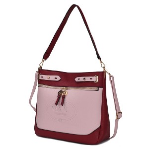 MKF Collection Evie two-tone Vegan Leather Women’s Shoulder bag by Mia K - 1 of 4