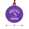 University of Sioux Falls Cougars Logo Aluminum Holiday Christmas Tree Ornament - 3 of 4