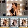 Vanity Desk with Mirror, Makeup Vanity Table with Chair & Charging Station, Dressing Table with Drawers & Storage Shelves - 2 of 4