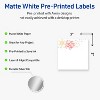 Avery Labels, 3" x 3", Silver-Holly Sparkles, Matte, 60ct - 2 of 4