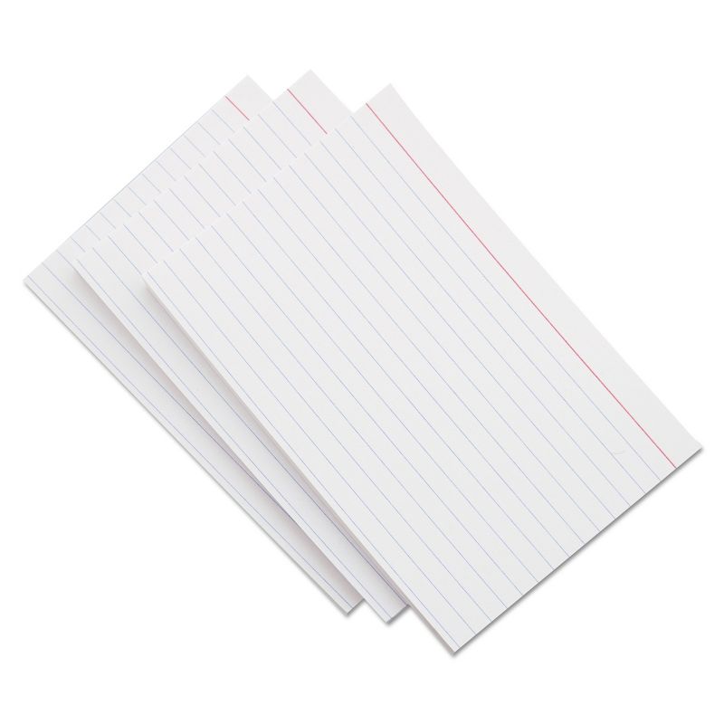 UNIVERSAL Ruled Index Cards 5 x 8 White 500/Pack 47255, 5 of 7