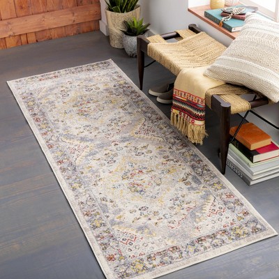 Newkirk Gray and Taupe Traditional 8' x 10' Area Rug