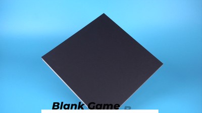 Quad Fold Black and White Matte Finish 17" x 17" Blank Game Board