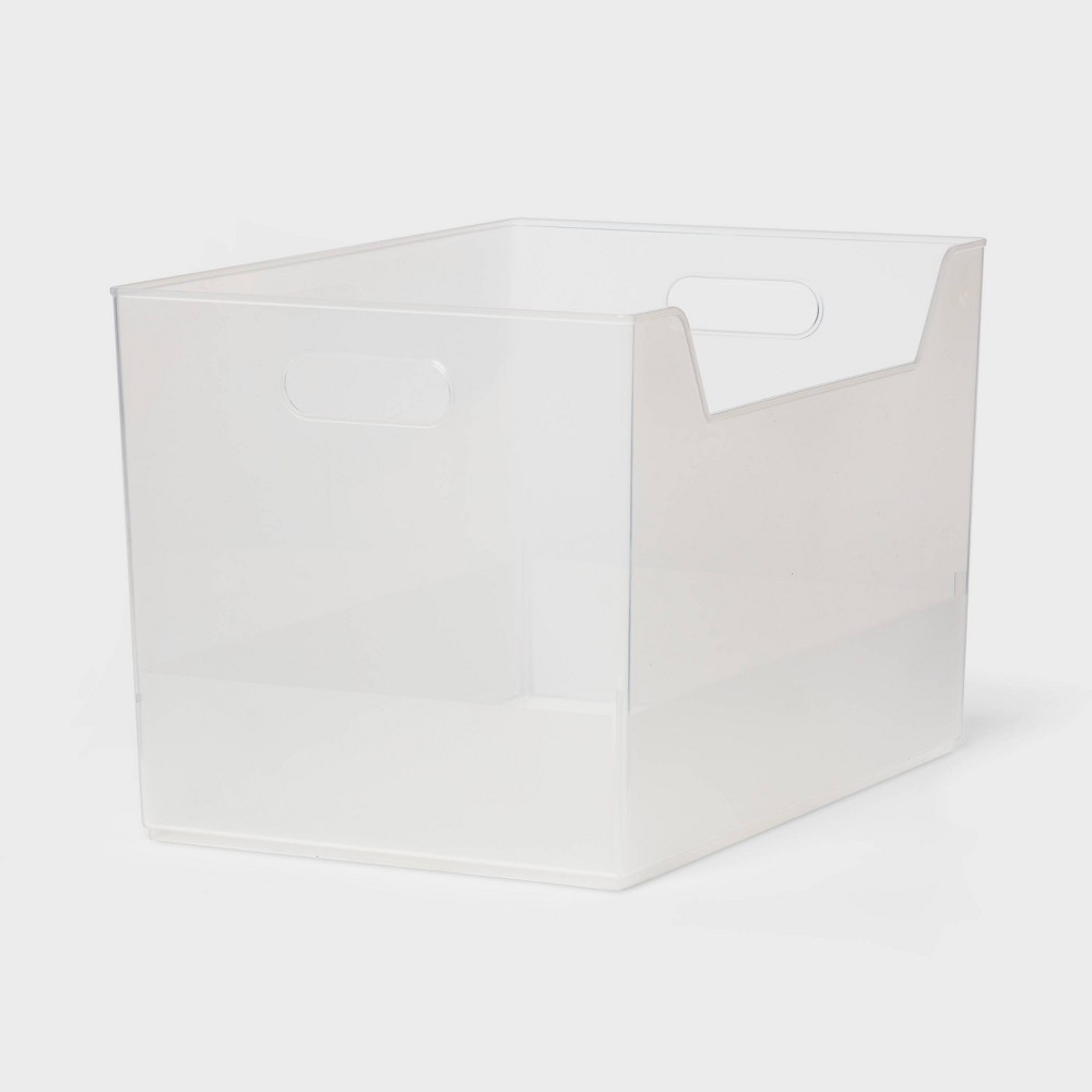 XL Multipurpose Storage Bin Clear - Brightroom™: Polypropylene Utility, 1499 Volume, 9.75" H, 15" W, 10.25" D pack of 6