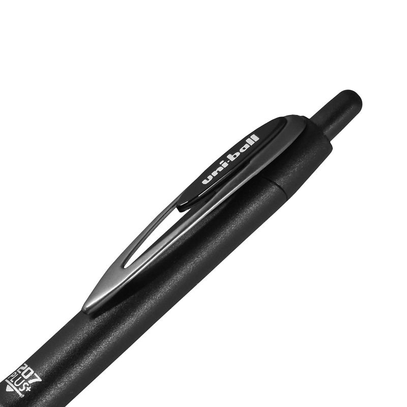 uni-ball uniball 207 Plus+ Retractable Gel Pens Medium Point 0.7mm Black Ink 12/Pack (70462), 5 of 8