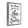 Stupell Industries Endless Love & Laundry Black Framed Floater Canvas Wall Art - 3 of 4