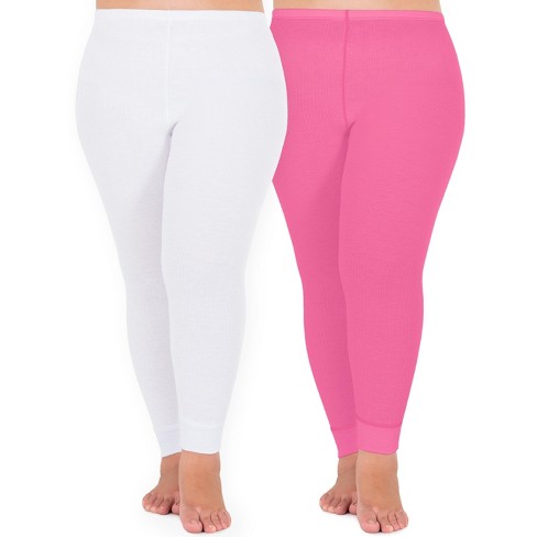 Fruit Of The Loom Women's And Plus Long Underwear Waffle Thermal Pants,  2-pack : Target