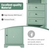 69"H Triangle Tall Cabinet with Drawers and Adjustable Shelves for Bathroom, Kitchen, Office or Living Room-ModernLuxe - 3 of 4