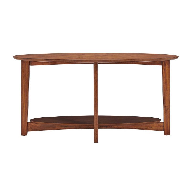 Monterey Console/Media Mid Century Modern Wood Table Chestnut - Alaterre, 4 of 9