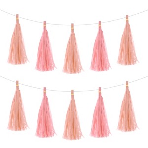 Unique Bargains Party Decoration Reusable Strong Rope Tassel Garland Banner 20 Pcs - 1 of 4