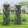 55 x 11.8 inch No Dig Dog Fence Outdoor - Rustproof Animal Barrier, Decorative Garden Fence Panels for Yard Border, Patio - 4 of 4