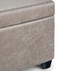 Sapphtopaz Modern Ottoman with Storage Upholstered End of Bed Bench with Stitching Detail Rectangle Storage Bench for Living Room - 4 of 4