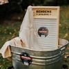 Behrens Galvanized Steel & Wood Frame Washboard Scrubbing Surface for Hand Washing Clothes, Manual Laundry Washing Machine Station, Large - 3 of 4