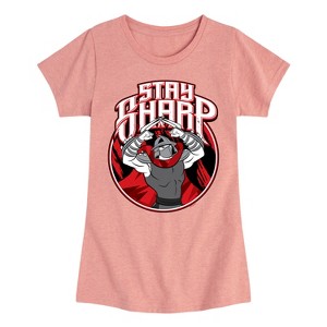 Girls' - Teenage Mutant Ninja Turtles - Stay Sharp Fitted Short Sleeve Graphic T-Shirt - 1 of 4