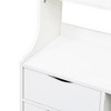 LIVAREEmlen Night Stand with Bookshelf, Night Stand with 2 Storage Drawers for Bedroom - 3 of 4