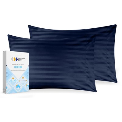 100% Cotton Pillowcase Set | 500 Thread Count Damask Sateen by California Design Den