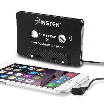 Insten Universal Car Audio 3.5mm Cassette Adapter, Black For Apple iPhone 6 5S Samsung Galaxy S5 S4 HTC One M8 M7 LG G3