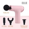 ELLE Cordless Handheld Percussion Massager - Pink - 2 of 4