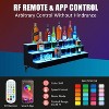 LED Juice Bottle Display Shelf with Remote & App Control, Single-Layer Acrylic Bar Shelf with Multicolor Lighting - 4 of 4