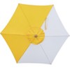 MaseiKar 7.5FT Outdoor Market Patio Umbrella, Crank Lift, Contrast Color 180G Polyester Canopy, 6 Steel Ribs, 1.5" Pole, No Base Included - 3 of 4