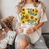 Find Me Among the Sunflowers T-Shirt, White and Natural Floral Tee for Trendy Women| OrnamentallyYou - 4 of 4