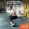 LifePro Metal Squat Wedge Set - Ramp Wedges with Resistance Band and Slant Board for Elevated Squats and Calf Raises - 4 of 4