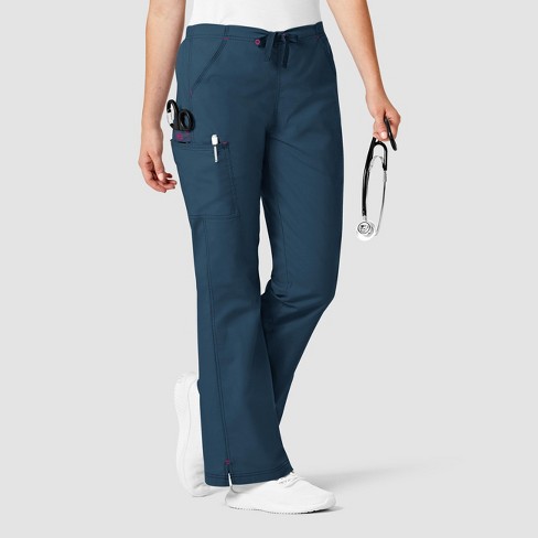 Wink Grace - Women's Flare Leg Cargo Scrub Pant : Target