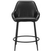 Zuo Vila Counter Stool (Set of 2) Black - 3 of 4