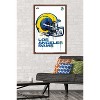 Trends International NFL Los Angeles Rams - Drip Helmet 20 Framed Wall Poster Prints - 2 of 4