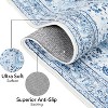 Vintage Oriental Washable Rug - Soft, Stain Resistant Low Pile Carpet with Non-Slip Backing for Bedroom, Living Room, Office - 4 of 4