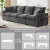 Whisen Modern Modular Sofa, Chenille Sectional Couch Set with 2 Pillows Included - 4 of 4