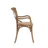 Helia Cross Back Traditional Chair Ash Gray/Natural - Linon - 4 of 4