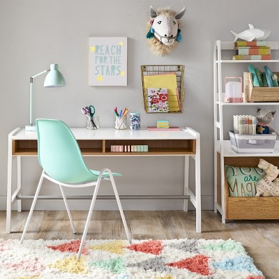 pillowfort bookshelf with toy bin