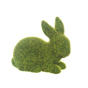 Gallerie II Flocked Bunny Figurine - 1 of 3