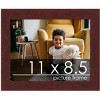 PosterPalooza | Photo Size Minimalist Brown Picture Frame - UV Acrylic, Foam Board Backing, Hanging Hardware - 2 of 4