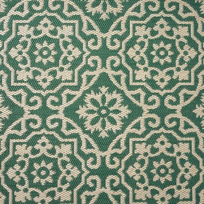 Danica 6' x 9' Green/Beige Geometric Synthetic Area Rug
