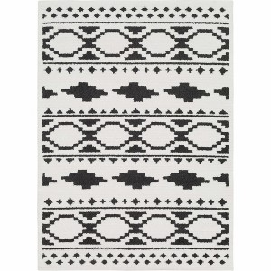 Hauteloom Amoret Black&White Pixel Rug - 1 of 4
