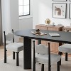 Wooakway 30"H Oval Wood Dining Table Kitchen Table Conference Table with 4 Legs - 4 of 4