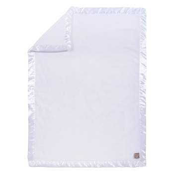 Trend Lab Plush Baby Blanket - White