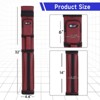 GSE 3x6 Square Hard Pool Cue Case, Billiard Stick Carrying Case for 3 Sticks, Billiard Cue Cases - 3 of 4