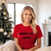 Simply Sage Market Women's Peace On Earth Bold Cursive Short Sleeve Graphic Tee - 2 of 4