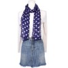 INSPIRE CHIC Women's 1950s Polka Dots Chiffon Retro Lightweight Soft Sheer Long Scarves for All Season 1Pc - 2 of 4