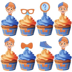 Treasures Gifted Blippi Cupcake Toppers & Blippi Cupcake Wrappers - 1 of 1