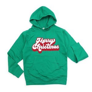 Simply Sage Market Women's Graphic Hoodie Retro Merry Christmas - 1 of 3