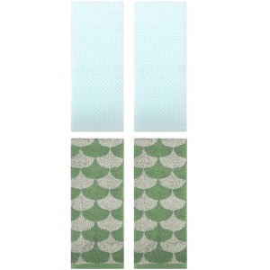 REGALWOVEN 4 Pcs Cotton Bathroom Decorative Hand Towels - 1 of 4