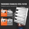VEVOR Commercial Hood Filter, 19.5W x 19.5H Inch Range Hood Filters, Stainless Steel Restaurant Range Hood Baffle Filter, Silver - 3 of 4